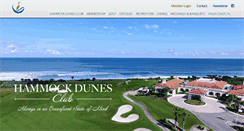 Desktop Screenshot of hammockdunesclub.com