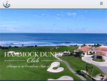 Tablet Screenshot of hammockdunesclub.com